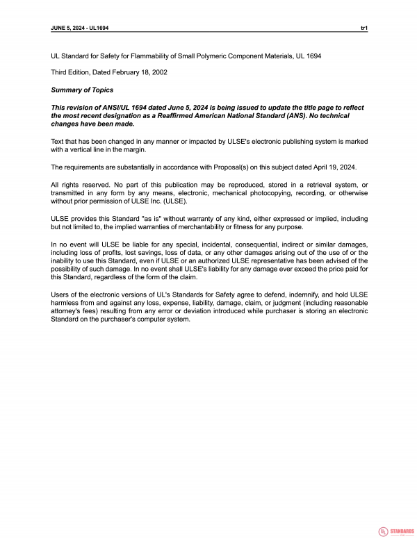 UL 1694 PDF UL 1694 PDF